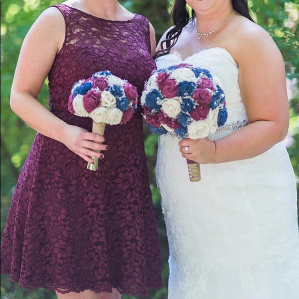 David’s bridal lace dress
